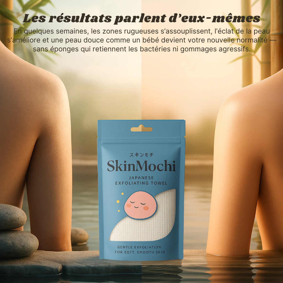 Serviette Japonaise exfoliante ultra-douce - SkinMochi™