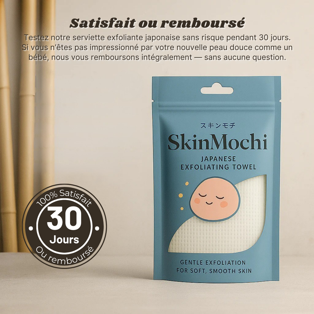 Serviette Japonaise exfoliante ultra-douce - SkinMochi™